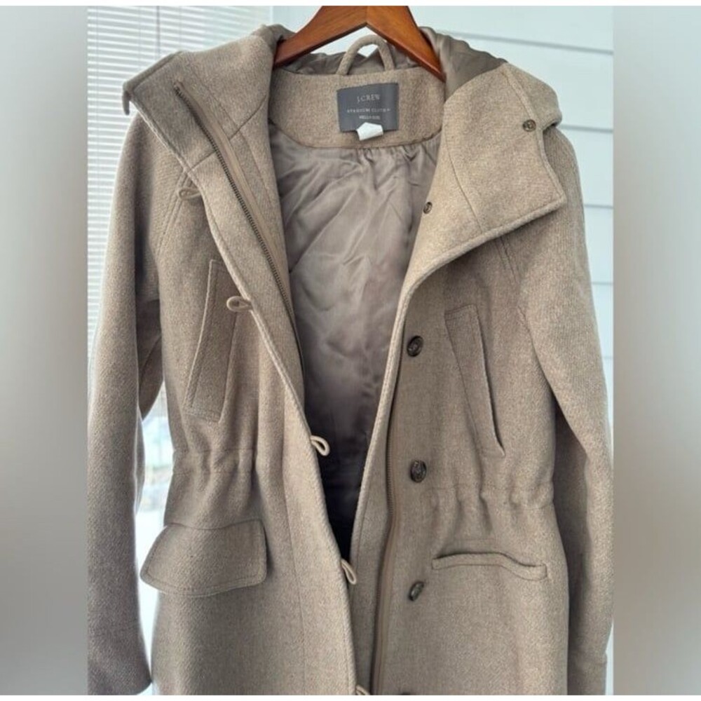 J. Crew Women’s Wool Beige Trench Coat